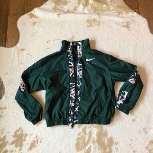 Nike Green wind breaker